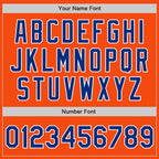 Custom Orange Royal-White Authentic Baseball Jersey