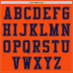 Custom Orange Navy Authentic Baseball Jersey