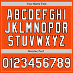 Custom Orange White-Black Authentic Baseball Jersey