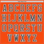 Custom Orange Steel Gray-White Authentic Baseball Jersey