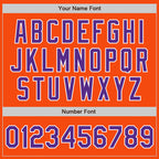 Custom Orange Purple-White Authentic Baseball Jersey