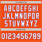 Custom Orange White-Purple Authentic Baseball Jersey