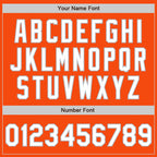 Custom Orange White-Gray Authentic Baseball Jersey