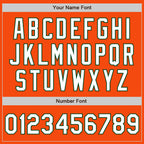 Custom Orange White-Green Authentic Baseball Jersey