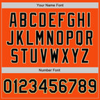 Custom Orange Black Cream-Old Gold Authentic Baseball Jersey