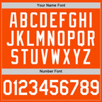 Custom Orange White Authentic Throwback Basketball Jersey