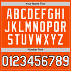 Custom Orange White-Black Authentic Throwback Basketball Jersey