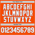 Custom Orange White-Light Blue Authentic Throwback Basketball Jersey