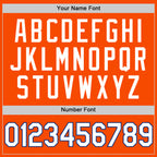 Custom Orange White-Royal Authentic Throwback Basketball Jersey