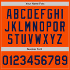 Custom Orange Navy Authentic Baseball Jersey