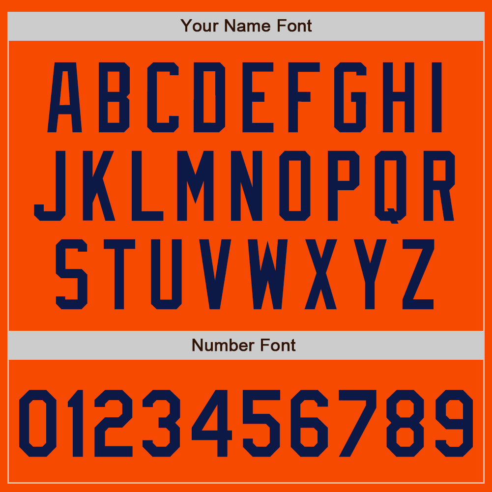 Custom Orange Navy Authentic Baseball Jersey