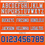 Custom Orange Royal-White Authentic Football Jersey