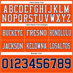 Custom Orange Navy-White Authentic Football Jersey