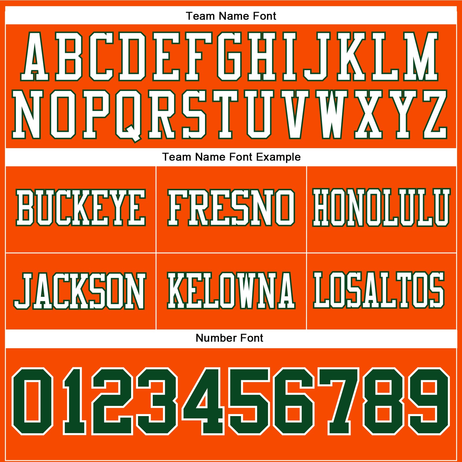 Custom Orange Green-White Authentic Football Jersey