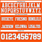 Custom Orange White-Light Blue Authentic Football Jersey