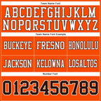 Custom Orange Brown-White Authentic Football Jersey