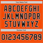 Custom Stitched Orange Black-White Baseball Pullover Sweatshirt Hoodie