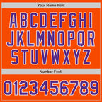 Custom Stitched Orange Purple-White Baseball Pullover Sweatshirt Hoodie