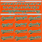 Custom Stitched Orange Green-White Baseball Pullover Sweatshirt Hoodie