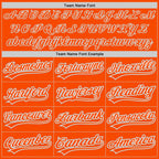 Custom Stitched Orange Orange White-Gray Baseball Pullover Sweatshirt Hoodie