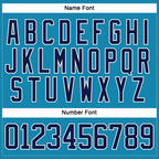 Custom Panther Blue Navy-White Hockey Jersey