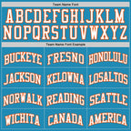 Custom Panther Blue White-Orange Authentic Basketball Jersey