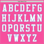 Custom Pink White-Light Blue Authentic Baseball Jersey