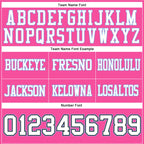 Custom Pink White Black-Light Blue Authentic Football Jersey