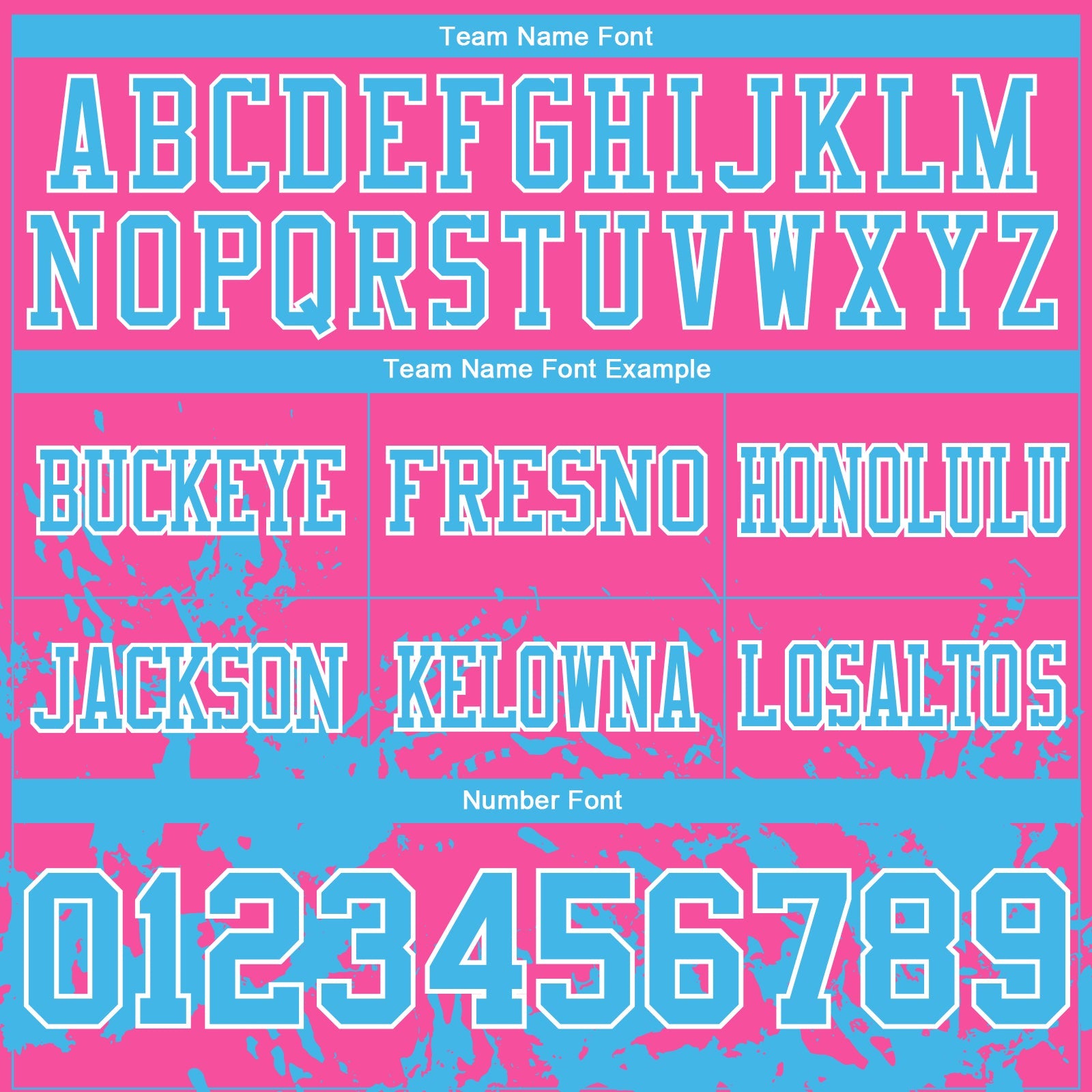 Custom Pink Sky Blue-White 3D Pattern Splash Authentic Football Jersey