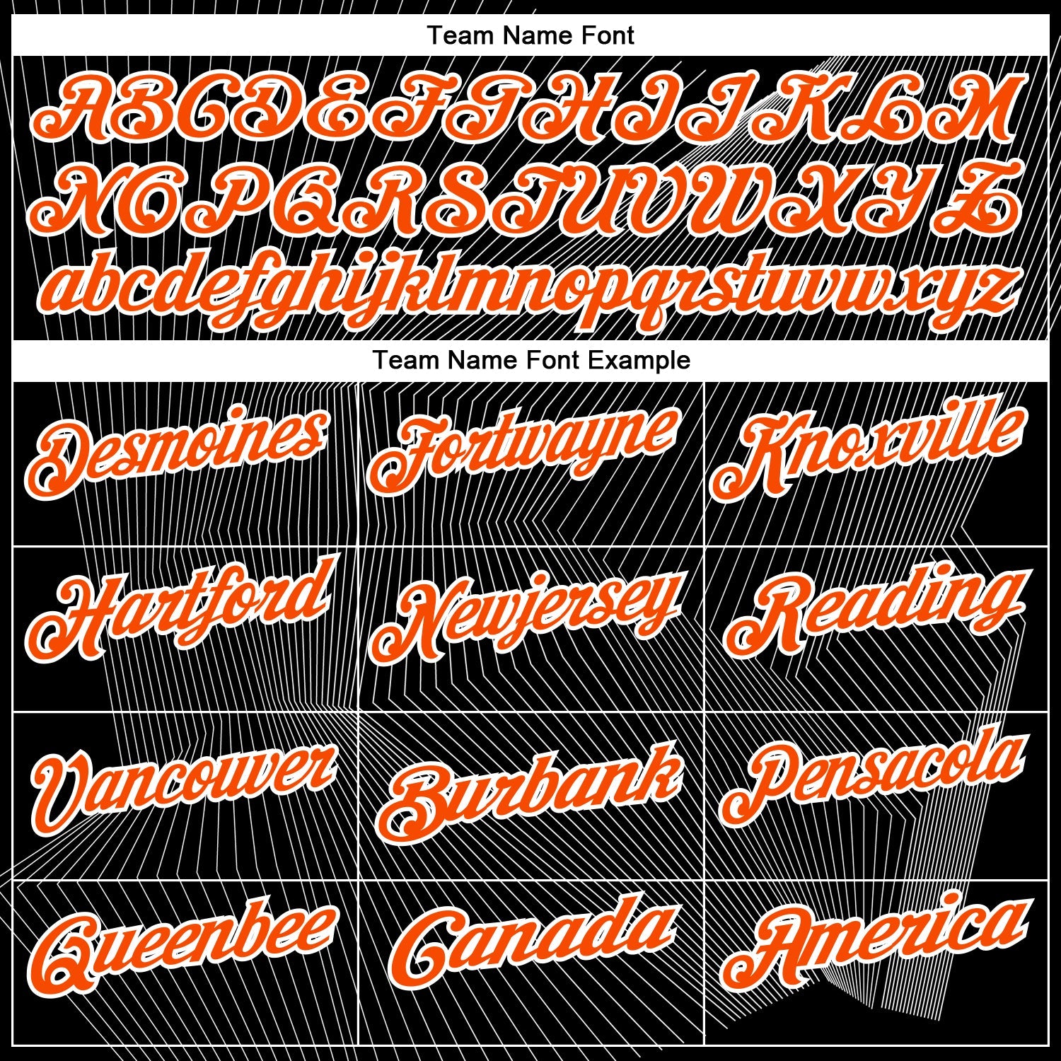 Custom Black Orange-White 3D Bowling Line Performance Polo Shirt