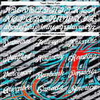 Custom Gray Black Red-Lakes Blue 3D Bowling Line Performance Polo Shirt