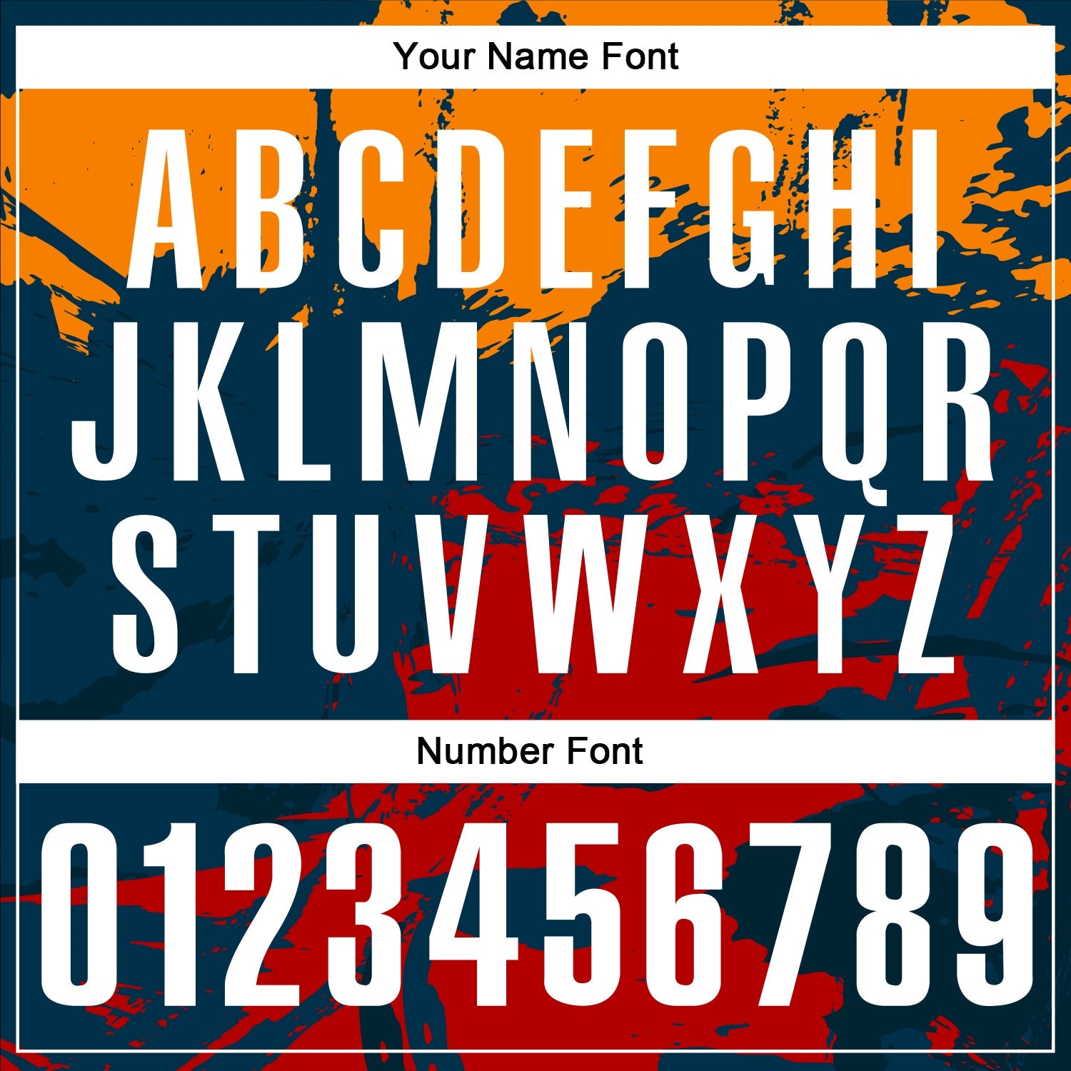 Custom Navy Bay Orange-Red 3D Bowling Splash Ink Performance Polo Shirt