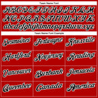 Custom Red Black-White 3D Bowling Tattoos Performance Polo Shirt