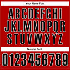 Custom Red Black-White 3D Bowling Tattoos Performance Polo Shirt