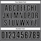 Custom Steel Gray Black-White 3D Bowling Tattoos Performance Polo Shirt