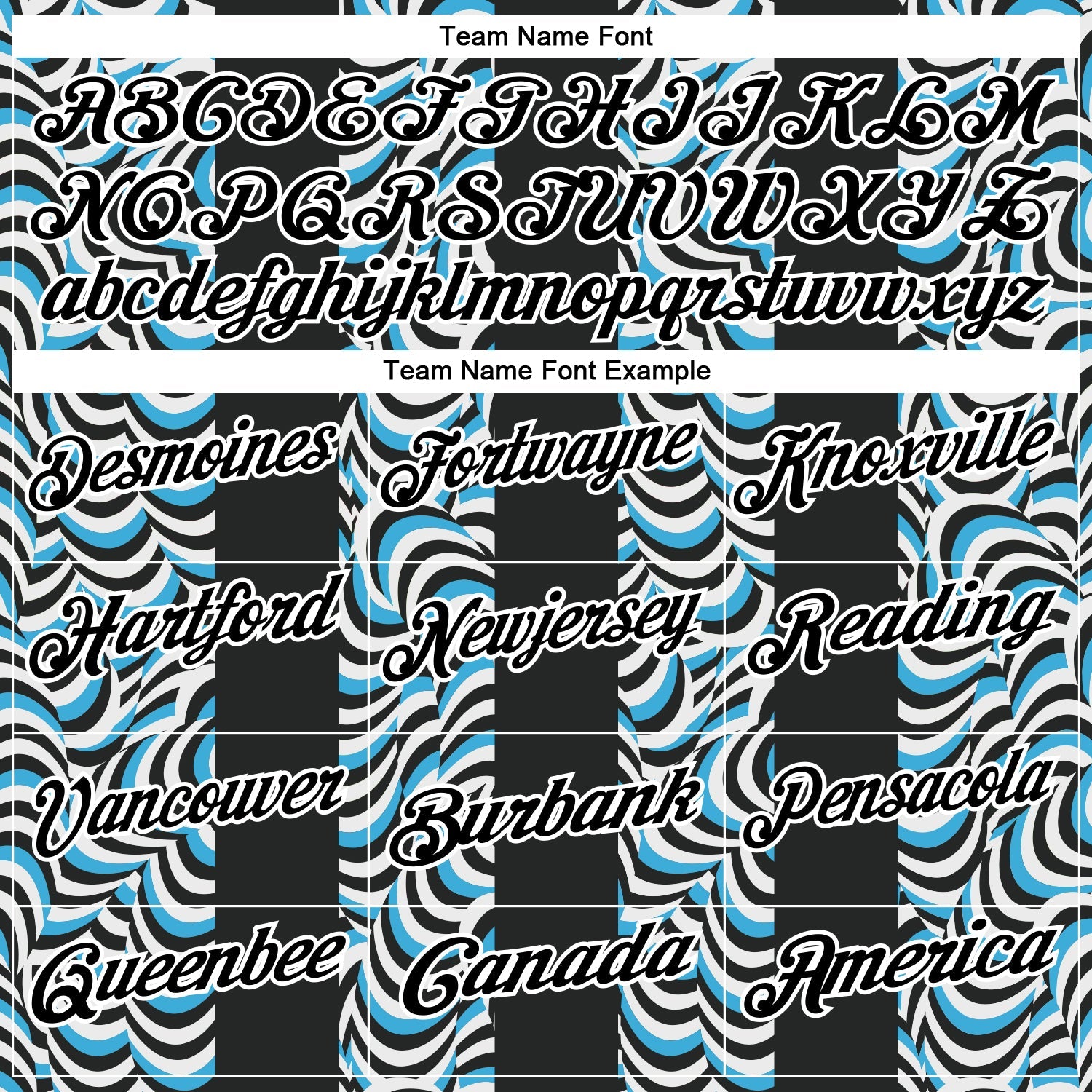 Custom Black Sky Blue-White 3D Bowling Geometric Shape Performance Polo Shirt