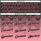 Custom Black Medium Pink 3D Pattern Design Gradient Square Shape Performance Polo Shirt