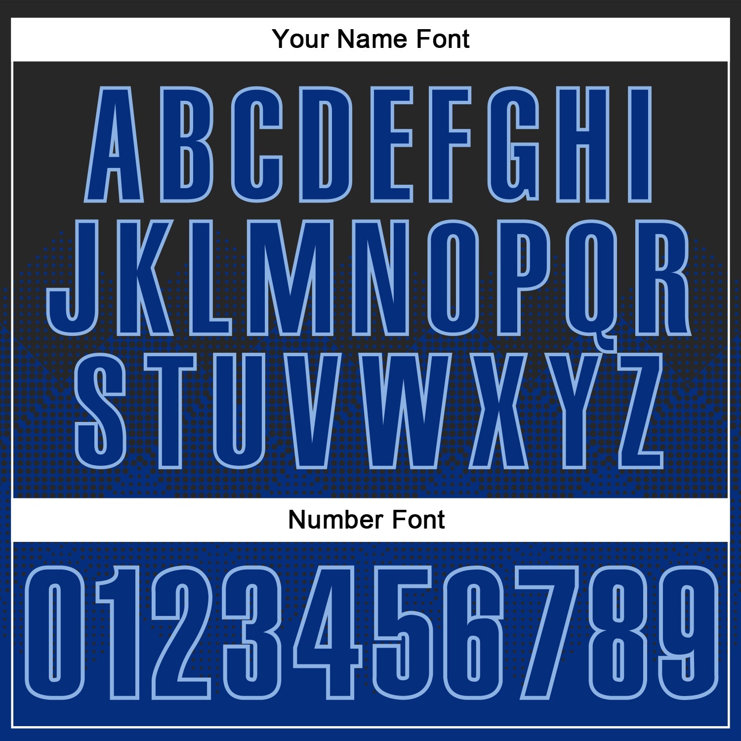 Custom Black Royal-Light Blue 3D Pattern Design Gradient Square Shape Performance Polo Shirt