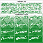 Custom White Grass Green 3D Pattern Design Gradient Square Shape Performance Polo Shirt