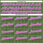 Custom Green Pink-Light Blue 3D Cornhole Performance Polo Shirt