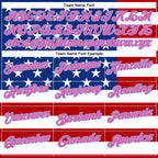 Custom Black Pink Light Blue Red-Royal 3D Cornhole American Flag Performance Polo Shirt