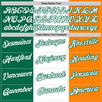 Custom White Kelly Green-Bay Orange 3D St. Patrick's Day Shamrock Performance Polo Shirt