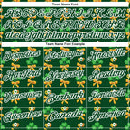 Custom Green White 3D St. Patrick's Day Shamrock Performance Polo Shirt
