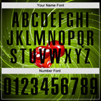 Custom Green Black 3D Gambling Dice Performance Polo Shirt