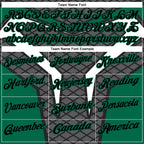 Custom Steel Gray Black-Kelly Green 3D Tennis Performance Polo Shirt