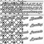 Custom White Black 3D Tennis Performance Polo Shirt