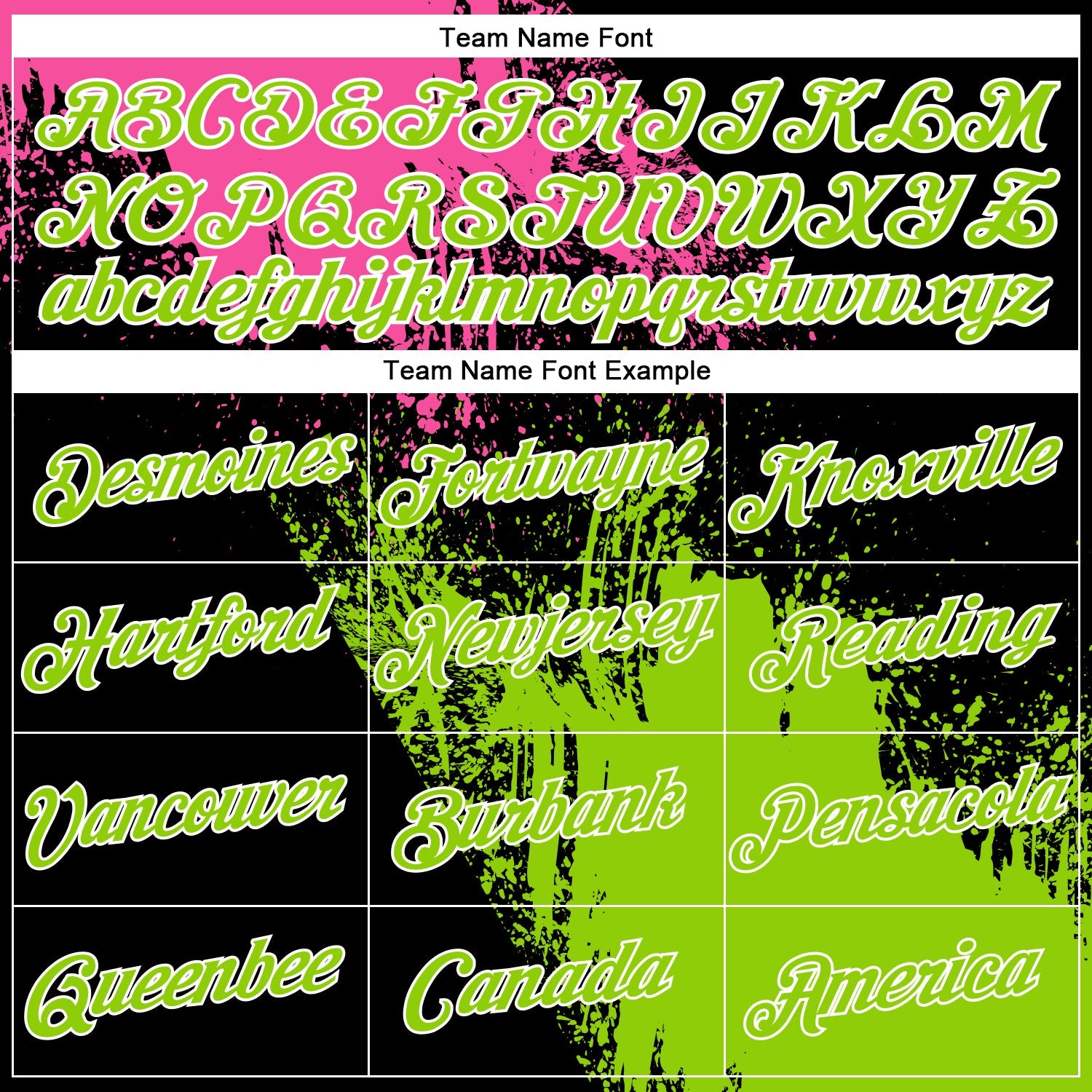 Custom Pink Neon Green-Black 3D Pattern Design Abstract Brush Stroke Performance Polo Shirt