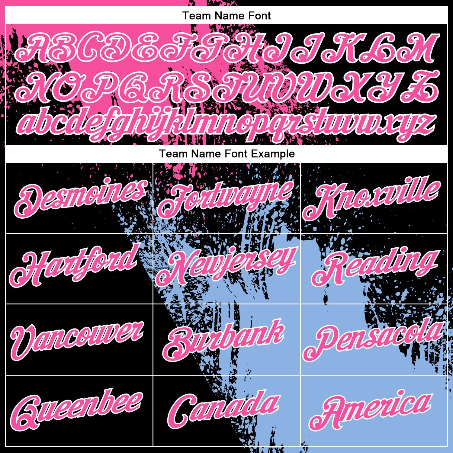 Custom Pink Black-Light Blue 3D Pattern Design Abstract Brush Stroke Performance Polo Shirt