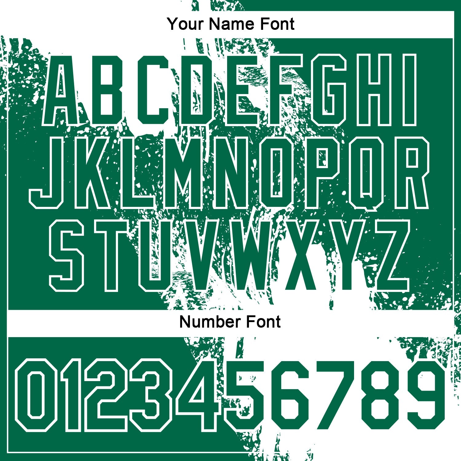 Custom White Kelly Green 3D Pattern Design Abstract Brush Stroke Performance Polo Shirt