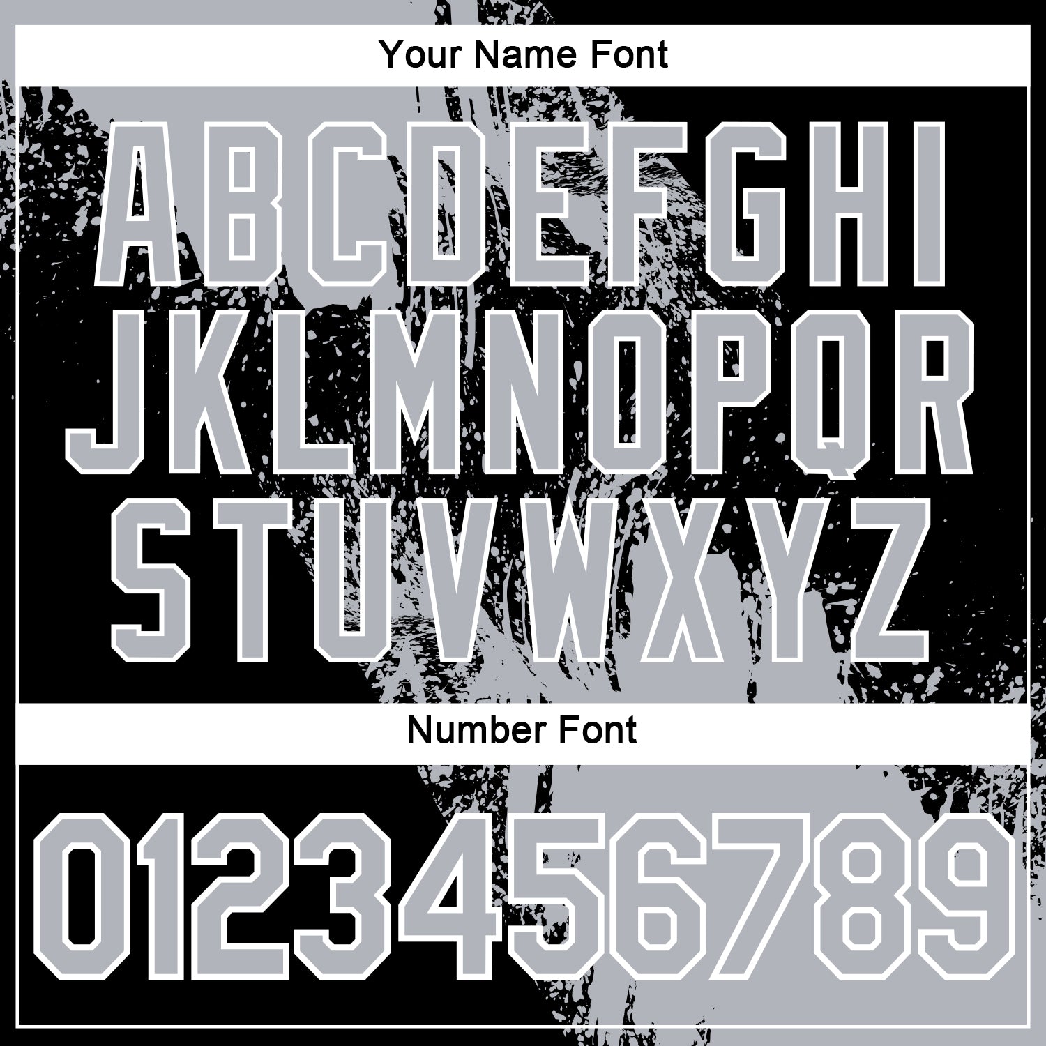 Custom Gray Black-White 3D Pattern Design Abstract Brush Stroke Performance Polo Shirt